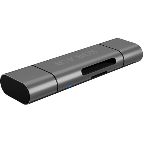 Lector de tarjetas externo Icy box ib-cr200-c con lector de tarjetas con conector multiusb (antracita)