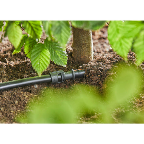 Conector universal 1 2 del sistema de microgoteo Gardena (gris oscuro)