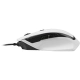 Ratón para juegos Sharkoon Shark Force II (blanco, 400 - 4200 ppp, LED multicolores)