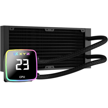 Xyz pc gear aquapulse aio 240 refrigeración por agua (negro, argb, pwm)