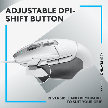 Ratón para juegos Logitech g502 x (blanco, 100 - 25 600 ppp)