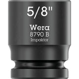 Wera 9608 tapa con banda magnética b impactador imperial 1 llave de vaso (negro verde, 9 piezas)