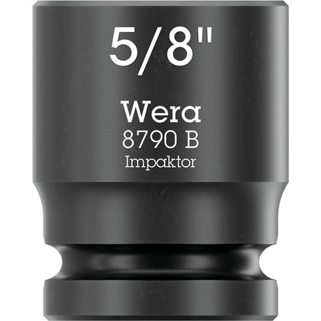 Wera 9608 tapa con banda magnética b impactador imperial 1 llave de vaso (negro verde, 9 piezas)