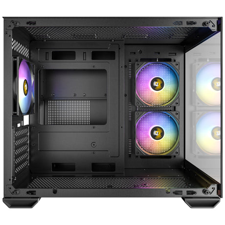Carcasa mini torre Antec cx600m argb (negro | 3x usb-a | vidrio templado)
