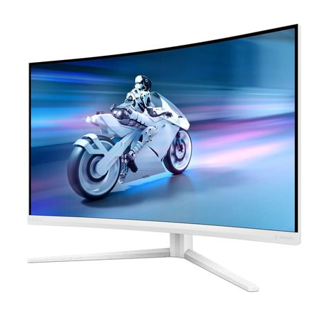 Philips Evnia 32m2c5501 00 31.5 monitor curvo para juegos (blanco, 2x HDMI, display port, 180 Hz)