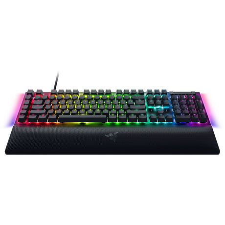 Razer blackwidow v4, teclado gaming (negro, diseño us, amarillo, leds rgb, abs doubleshot)