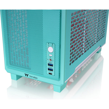 Carcasa mini torre Thermaltake tr100 menta fresa (menta baya | 2x USB-A | 1x USB-C)