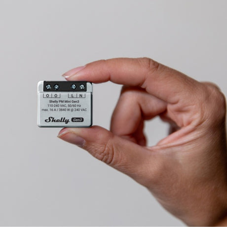 Controlador Shelly pm mini gen3 wifi bluetooth para hogar inteligente