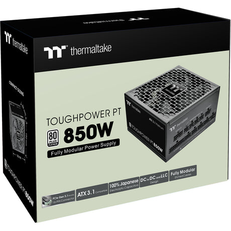 Fuente de alimentación modular Thermaltake Toughpower pt de 850 vatios (1x 12v-2x6, 4x pcie)
