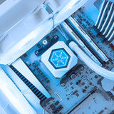 Silverstone sst-pf240w-argb-v2 refrigeración por agua (blanco, incl. controlador rgb)