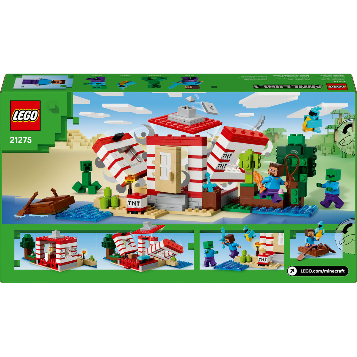 Lego ® Minecraft® La Casa de la Selva TNT, Set de Videojuego - 21275