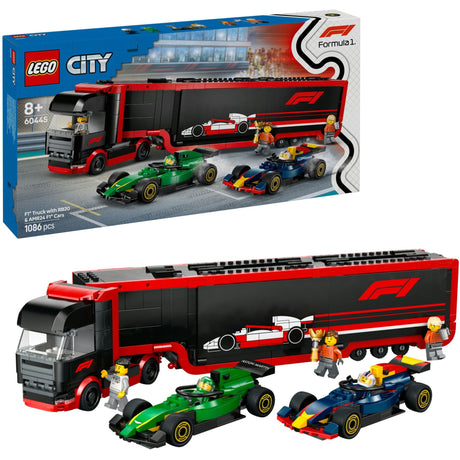 Lego City Camión de F1 con juego de coches RB20 y AMR24 F1® - 60445