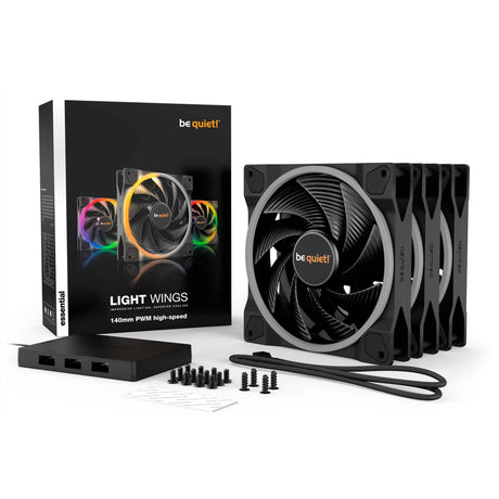 ¡Tranquilizarse! Light PWM 140 mm Pack triple de alta velocidad