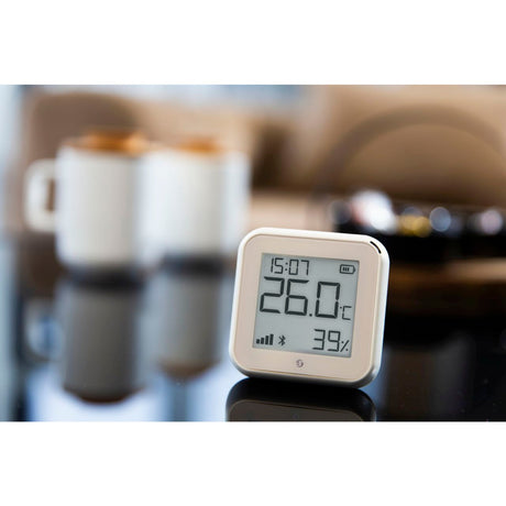Sensor de temperatura y humedad Shelly para control remoto wi-fi gen3 de hogar inteligente