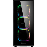 Carcasa Sharkoon TG6 RGB Midi Tower (negro | 4x USB-A | RGB | vidrio templado)
