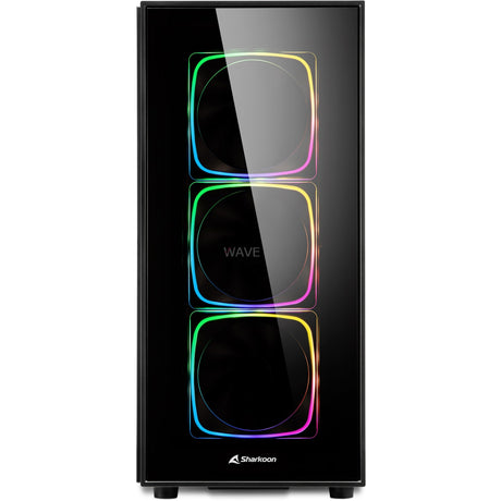Carcasa Sharkoon TG6 RGB Midi Tower (negro | 4x USB-A | RGB | vidrio templado)