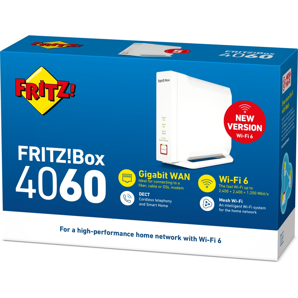 ¡Fritz! enrutador internacional box 4060 (blanco)