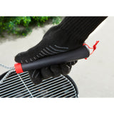 Weber Cepillo de limpieza de tres lados cepillo para limpiar parrilla (negro rojo, 30 cm)