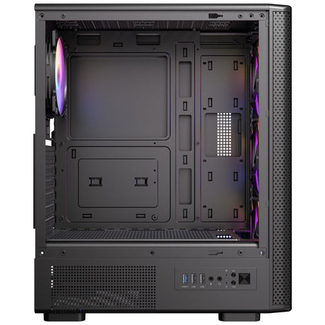 Carcasa torre midi Antec vx310 argb (negro | 3x usb-a | vidrio templado)