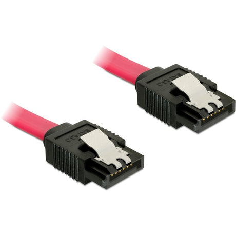 Cable sata Delock (rojo, 0,1 metros, 6 GB, recto)