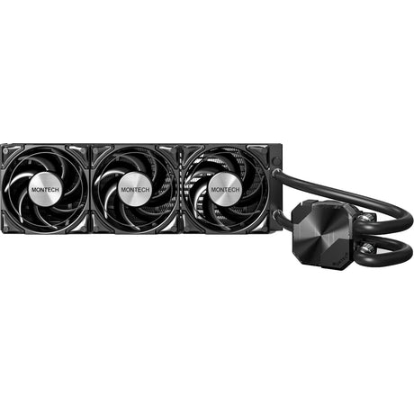 Montech hyperflow silencioso 360 refrigeración por agua (negro)