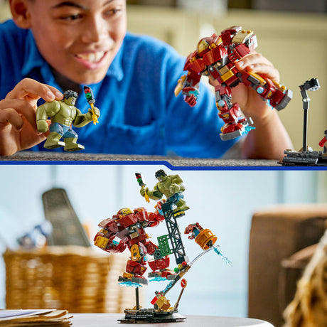 Lego super héroes 76343 marvel batalla definitiva: hulkbuster vs hulk