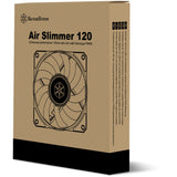 Silverstone air slimmer 120 ventilador de caja (negro, 120 x 15 x 120 mm, pwm)