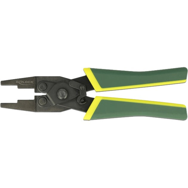 Delock Alicates de engarce para redes paralelas (verde amarillo)