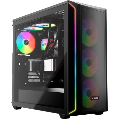 ¡Tranquilizarse! ventiladores de caja lightwings lx pwm rgb (negro, 3 piezas, 120 x 120 x 25 mm)