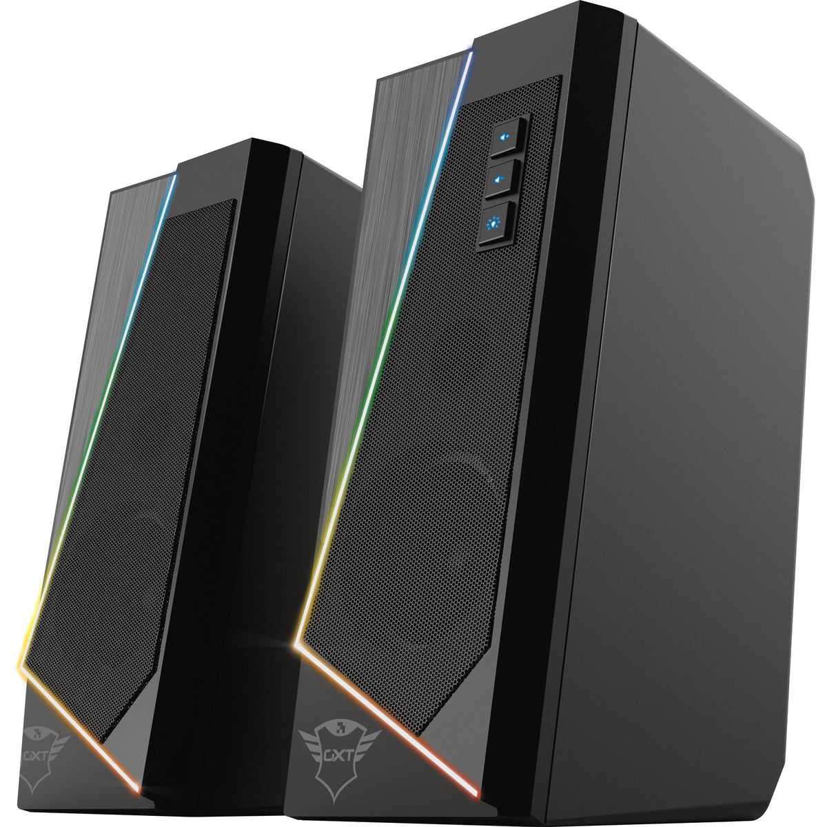 Trust GXT 609 Zoxa Juego de altavoces con iluminación RGB Altavoz para PC (negro, LED RGB)