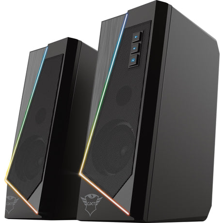 Trust GXT 609 Zoxa Juego de altavoces con iluminación RGB Altavoz para PC (negro, LED RGB)