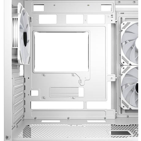 Carcasa mini torre Sharkoon mk6 rgb (blanca | 2x usb-a | 1x usb-c | rgb | vidrio templado)