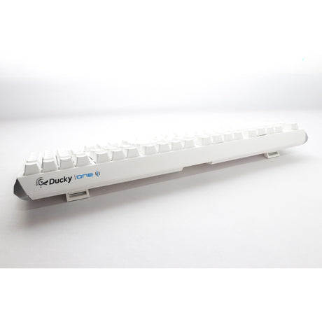 Teclado mecánico Ducky one 3 classic pure white rgb (blanco, diseño estadounidense (qwerty), cherry mx speed silver, 100%, led rgb, pbt de doble disparo, intercambiable en caliente, mecánica quack)