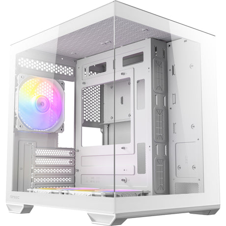 Carcasa mini torre antec cx60m argb (blanco | 3x usb-a | rgb | vidrio templado)