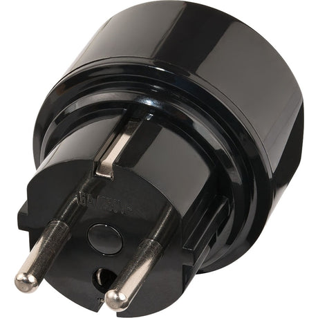Brennerstuhl adaptador de viaje para enchufe de viaje (adaptador de enchufe de viaje para: enchufe europeo y enchufe para Australia y China) negro