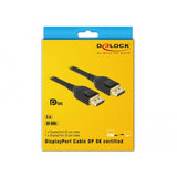 Cable de puerto de pantalla Delock (negro, 3 metros, 8k)
