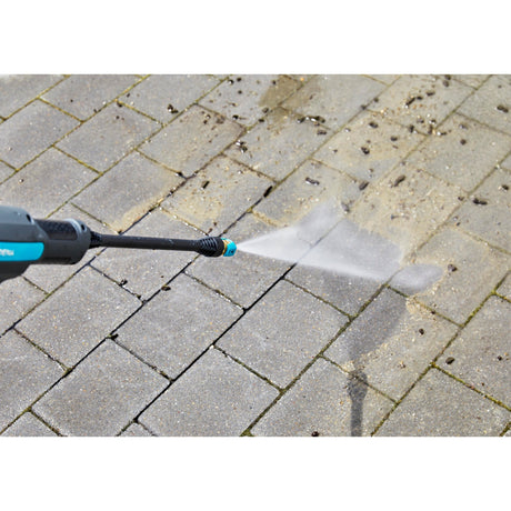 Limpiador a presión gardena aquaclean 24 18 v p4a premium set (gris turquesa, 14800-31, batería incluida)