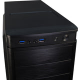Carcasa midi torre Inter-tech IT-5905 (negro | 2x USB-A)