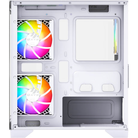 Carcasa de torre midi Xyz PC Gear Titanium View Lite (blanco | 2x USB-A | vidrio templado)