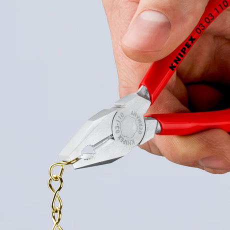 Knipex mini alicates universales (rojo)