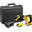 Sierra alternativa Stanley fatmax v20 18v (amarilla negra, estuche, 2 baterías (2.0ah) y cargador (2a) incluidos)