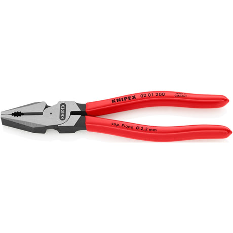Alicate universal Knipex Power Alicate universal de 200 mm (rojo)