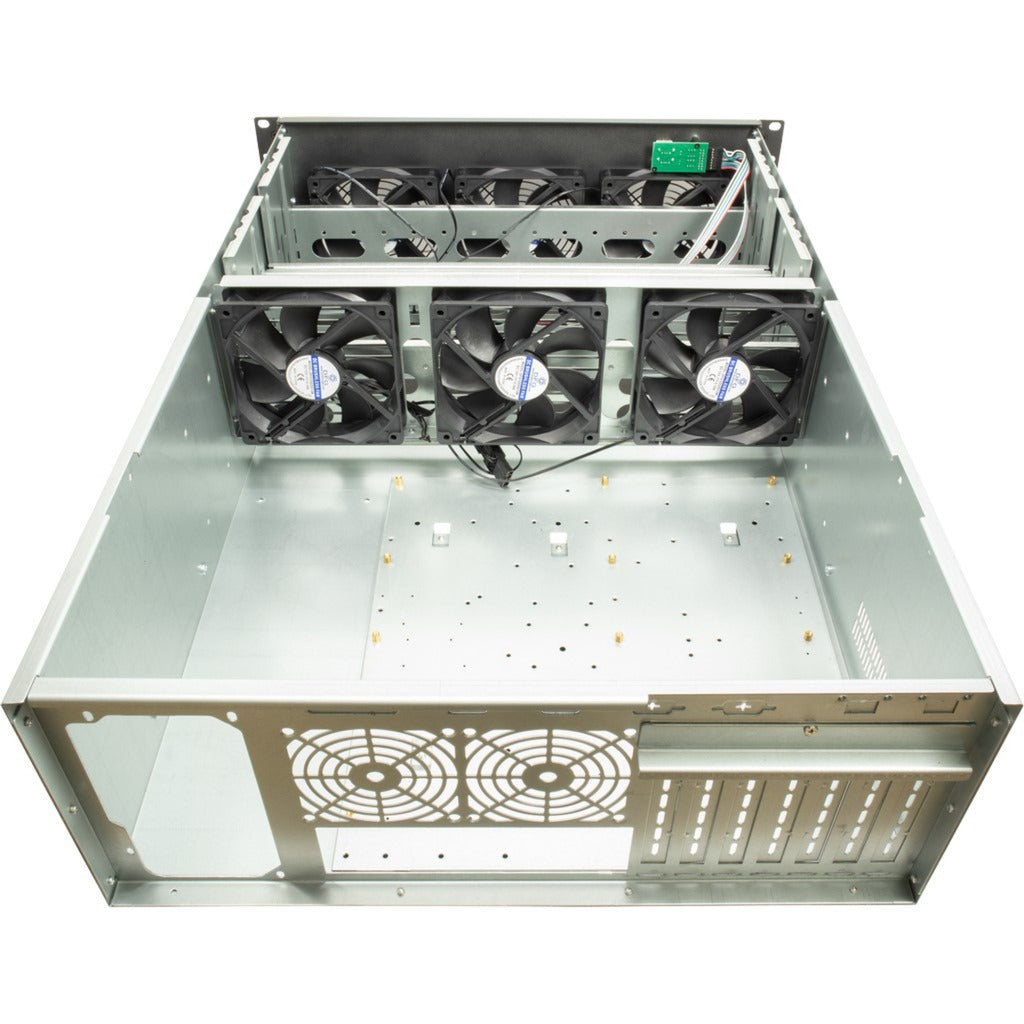 Rack de minería Inter-tech 4f28, carcasa para servidor (negro | 2x USB-A)