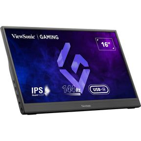 Monitor gaming portátil Viewsonic vx1654 16 (negro, 1x micro HDMI, USB-C, sonido, 144 Hz)