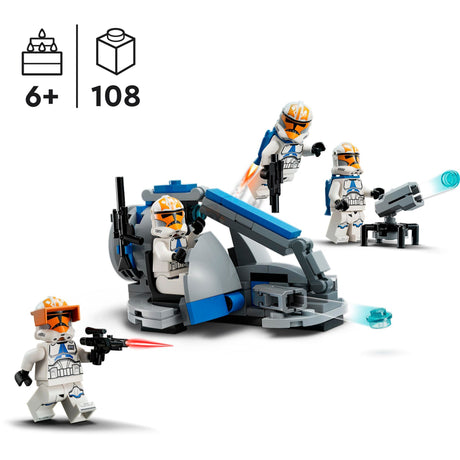 Lego star wars - juguetes de construcción del paquete de batalla del soldado clon de ahsoka 332 (75359)