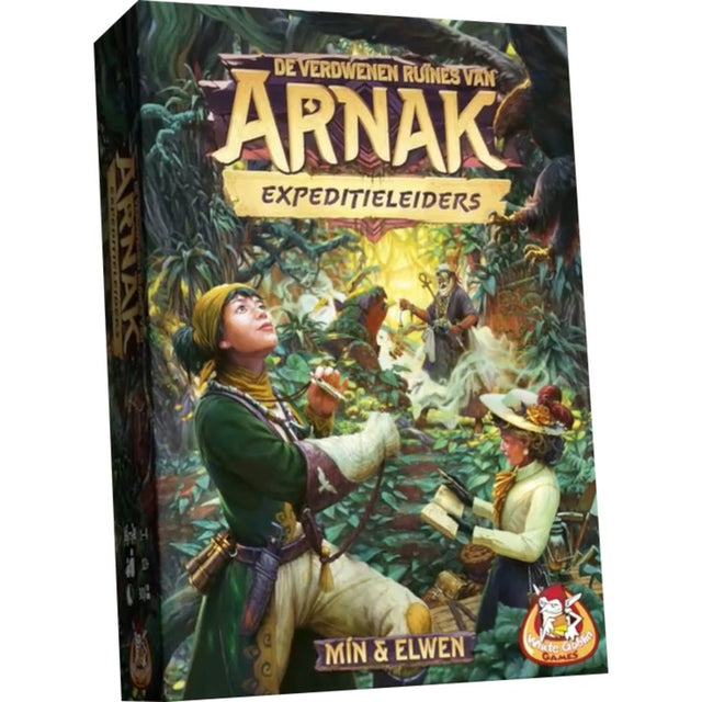 Juegos de duendes blancos las ruinas perdidas de arnak: juego de mesa de líderes de expedición (holandés, expansión, 1 - 4 jugadores, 90 minutos, a partir de 12 años)