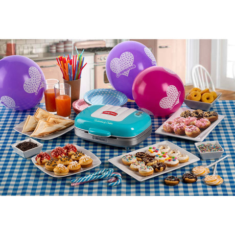 Sandwichera Ariete party time para hacer cupcakes 1972 01 (azul claro)
