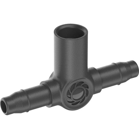 Pieza en T Gardena para aspersores, goteros de extremo, conexión de 4,6 mm (3 16 ) (gris oscuro, 5 piezas)