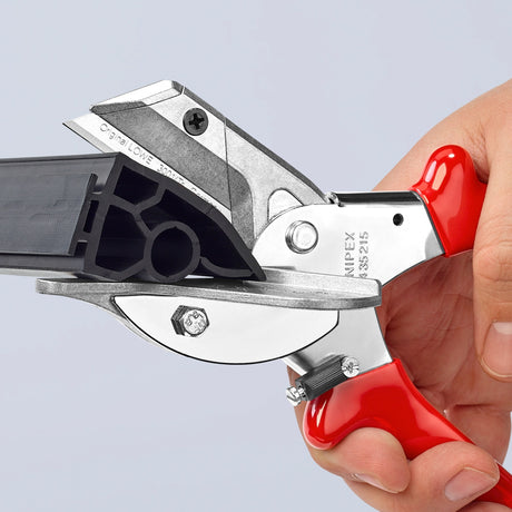 Knipex 94 35 215 cortadora de ingletes para perfiles de plástico y caucho