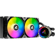 Sharkoon s80 rgb refrigeración por agua (negro, conector de ventilador pwm de 4 pines)